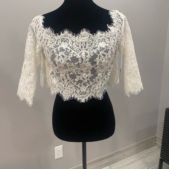 Bridal Intricate White Lace Fabric - Picture 1 of 4